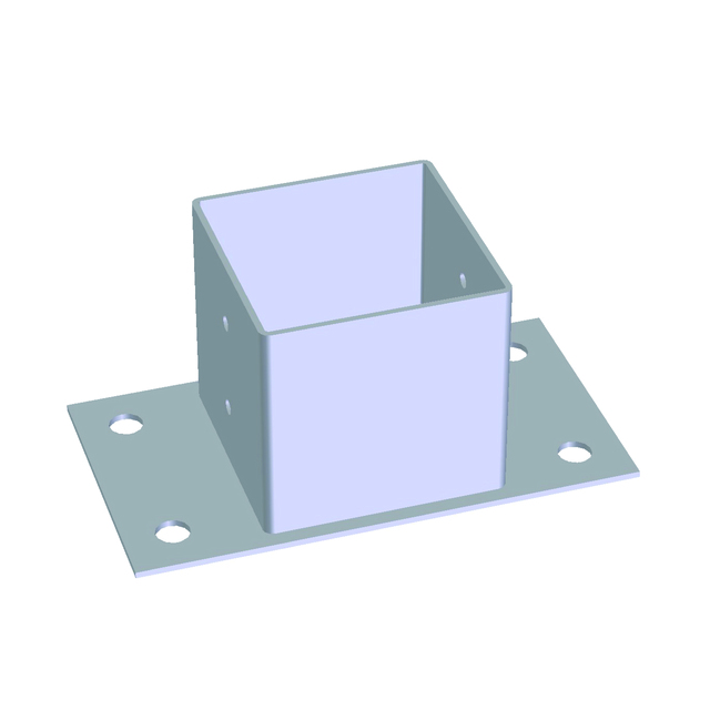 STOLPSKO GALVAD 96X96X70MM