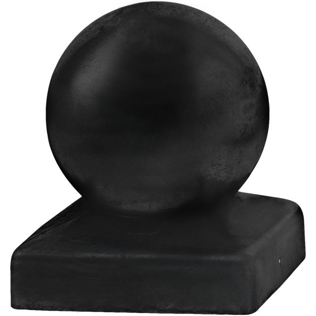 STOLPLOCK MED KNOPP SVART 96X9