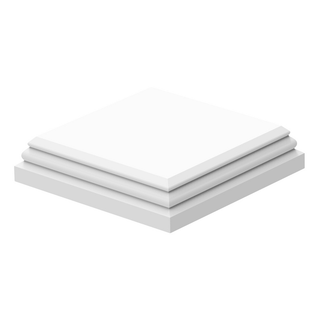Produktbild föreställande artikeln STOLPLOCK ARNÖ GRUNDMÅLAD 175X175X40MM från kategorin Tillbehör staket & räcken
