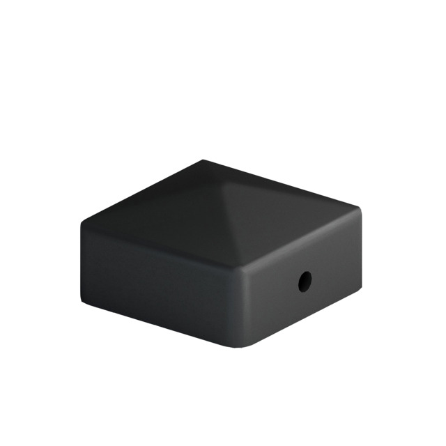 STOLPLOCK SVART 46X46 H=26,7MM