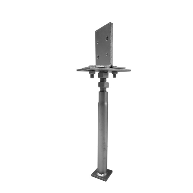 Produktbild föreställande artikeln STOLPFUNDAMENT JUSTERBAR 65X110X360MM J=0-145MM H360-55 från kategorin Stolpfundament