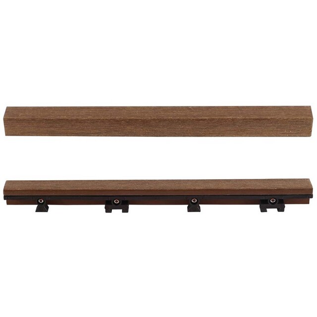 KANTLIST FÖR KOMPOSITTRALL RAK BRUN 30X2,5CM 4ST | Beijerbygg Byggmaterial