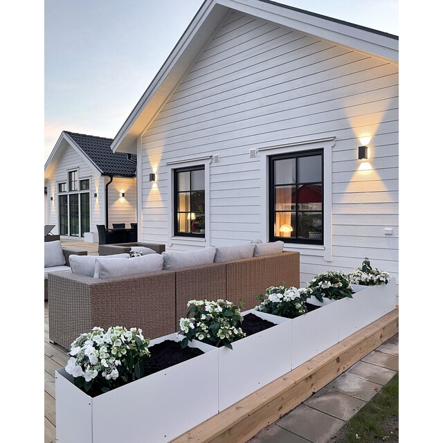 PLANTERINGSBOX ODLA VIT 800X400X400MM T1,5MM