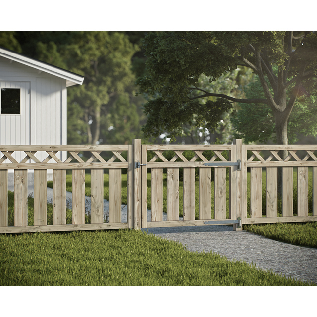 STAKET MOD 2001 180X80 EXKL STOLPE       (25)