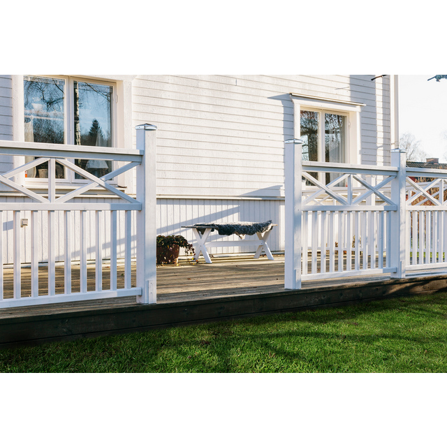 ALTANRÄCKE KRYSS VITMÅLAT 120X90CM