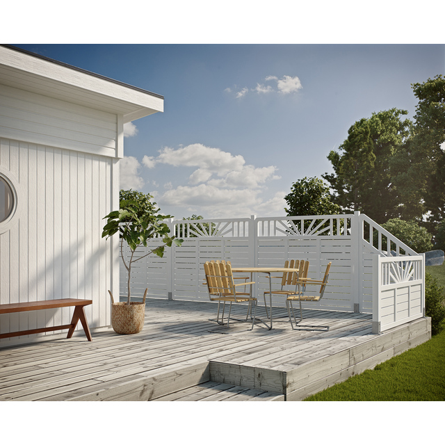 SKÄRM ROSMARIN 2 VIT 90X150/90