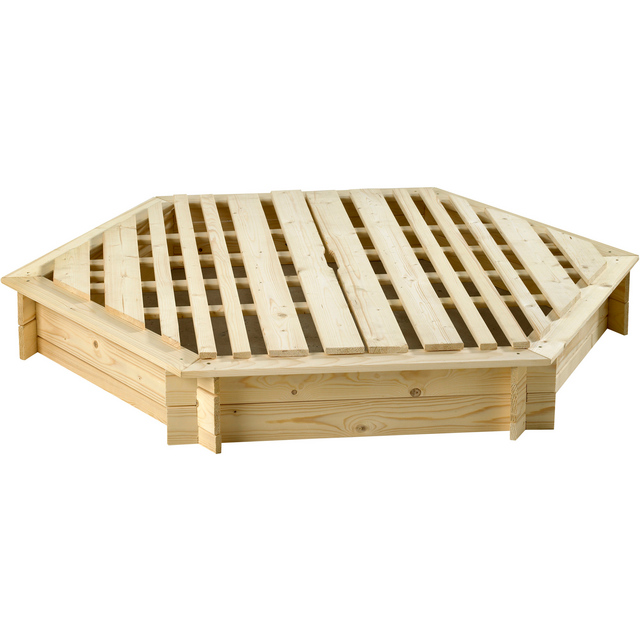 SANDLÅDA 3336 6-KANTIG MED LOCK