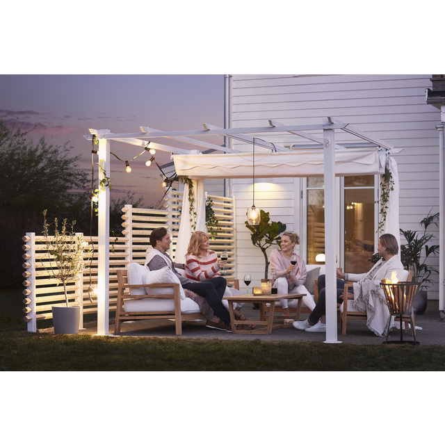 Miljöbild föreställande artikeln PERGOLA VIT 3X3M  från kategorin Pergola