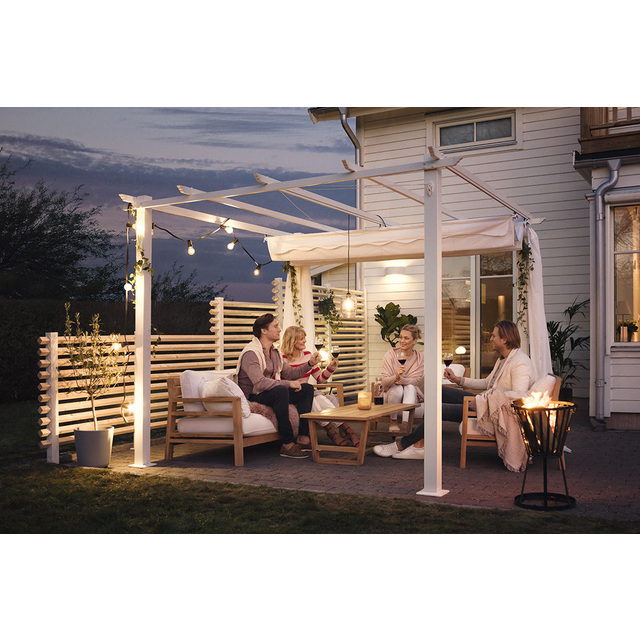 Miljöbild föreställande artikeln PERGOLA VIT 3X3M  från kategorin Pergola