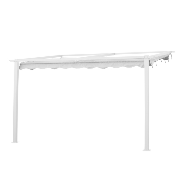 VÄGGPERGOLA VIT 3X4M