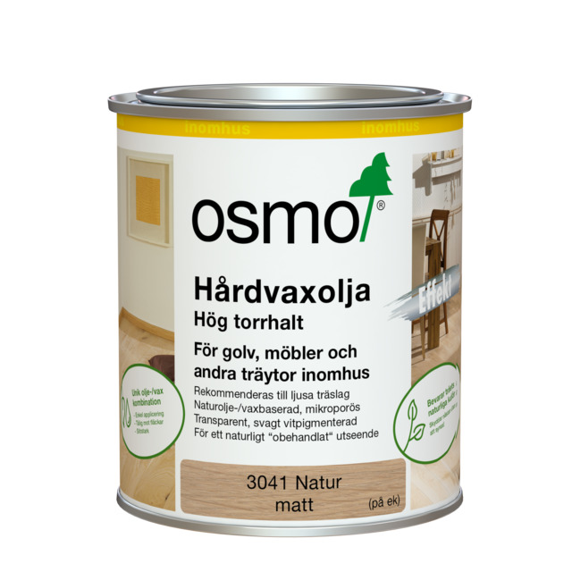 HÅRDVAXOLJA 3041 OSMO EFFEKT NATUR 0,75L | Beijerbygg Byggmaterial