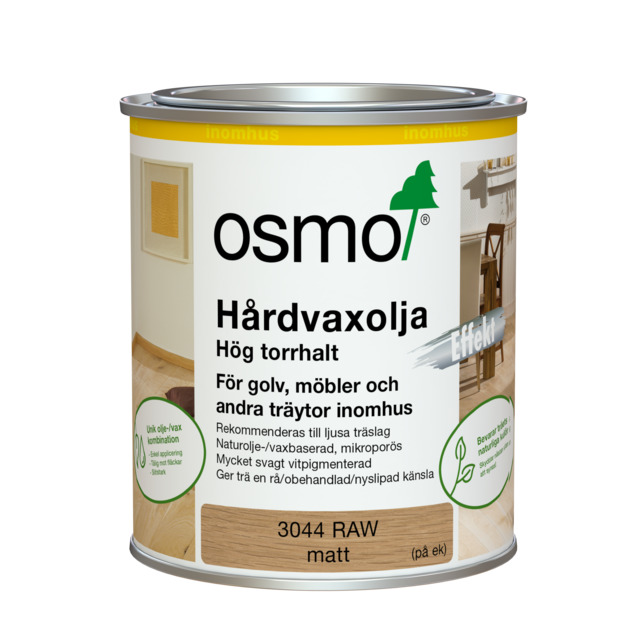 HÅRDVAXOLJA 3044 OSMO EFFEKT RAW 0,75L | Beijerbygg Byggmaterial