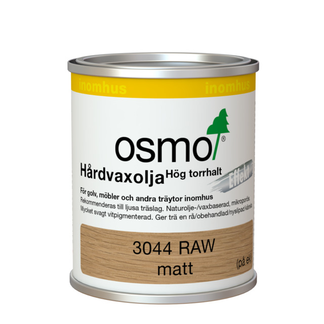 HÅRDVAXOLJA 3044 OSMO EFFEKT RAW 0,125L | Beijerbygg Byggmaterial