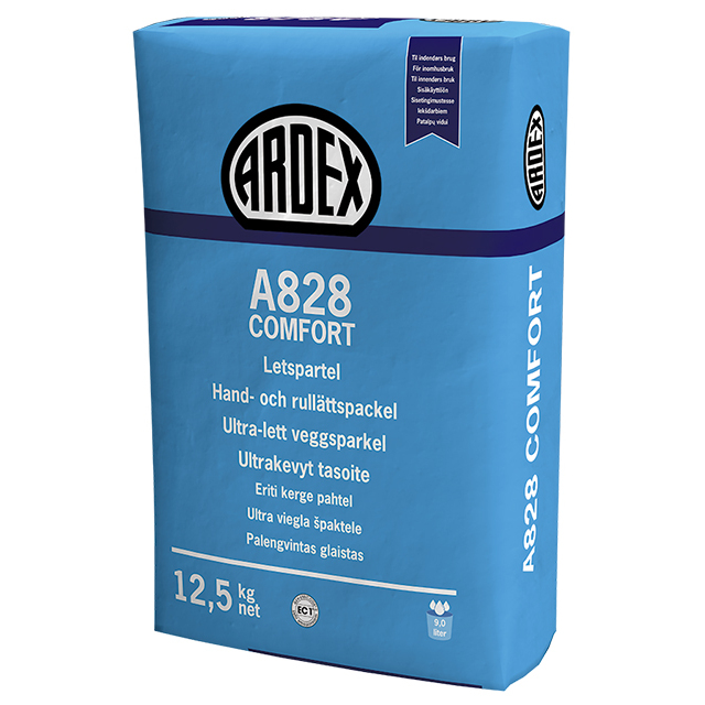GIPSSPACKEL A828 ARDEX VIT COMFORT 12,5KG | Beijerbygg Byggmaterial