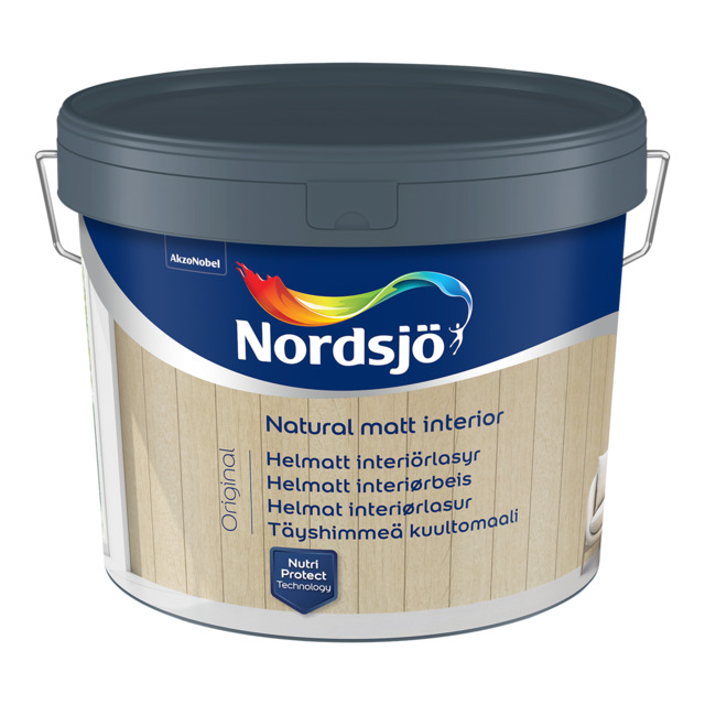 INTERIÖRLASYR ORIGINAL NATURAL MATT BC NORDSJÖ INOMHUS 2,425L | Beijerbygg Byggmaterial