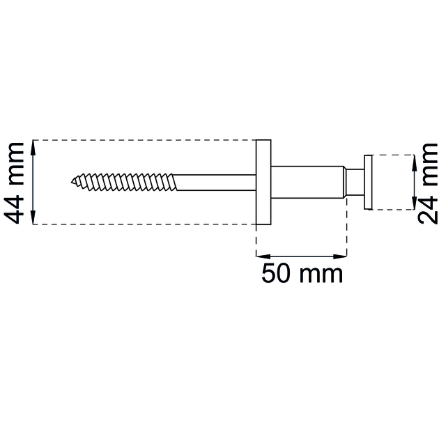 LEDSTÅNGSBESLAG 951 MÄSSING