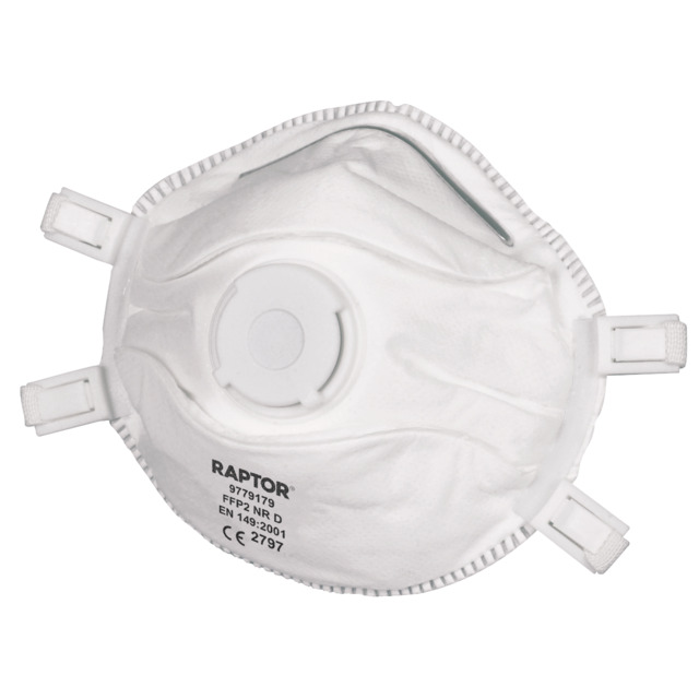 FILT HALVMASK RAPTOR FFP2 MED VENTIL (10) | Beijerbygg Byggmaterial