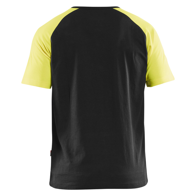 Produktbild föreställande artikeln T-SHIRT 3515 1030 MED VARSELD SVART/VARSELGUL XXXL från kategorin Överdelar