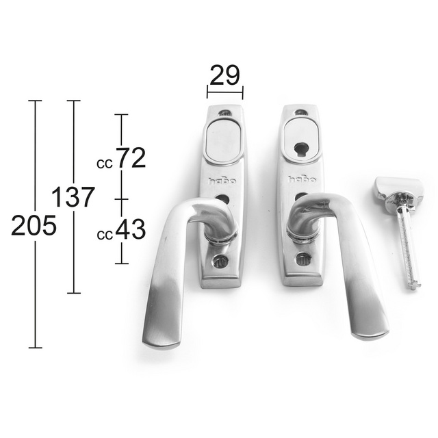 TERRASSDÖRRHANDTAG COPENHAGEN SVART | Beijerbygg Byggmaterial