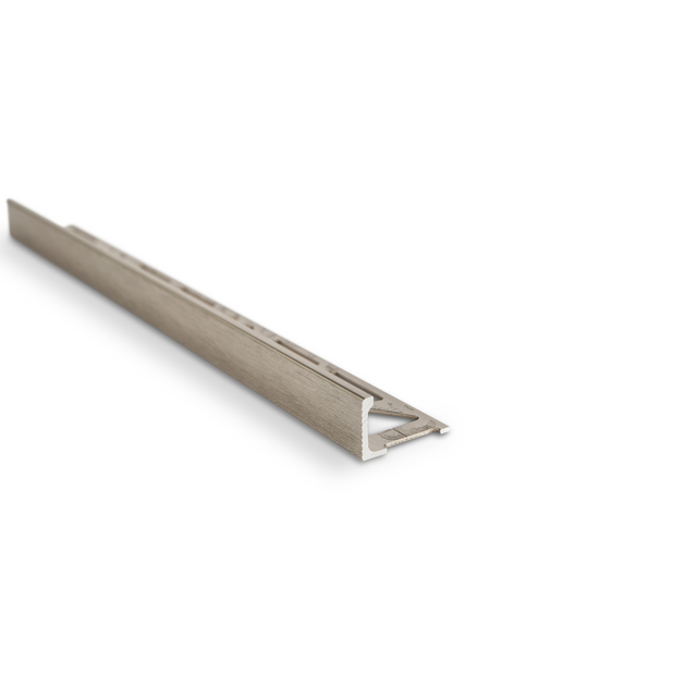 KAKELLIST RAK ALU MATTBORSTAD 8MM 2,5M | Beijerbygg Byggmaterial