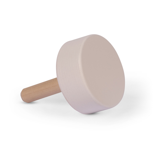 ÄNDKNOPP VITLACKAD FURU D48