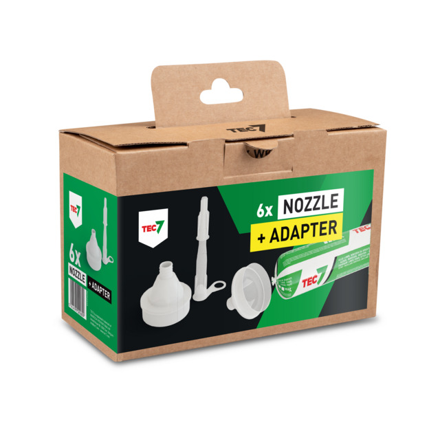 FOGPIP NOZZLE & ADAPTER PAKET VIT 6ST | Beijerbygg Byggmaterial
