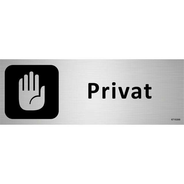 SKYLT UNIGRAPHICS PRIVAT ALUMINIUM 225X80MM | Beijerbygg Byggmaterial
