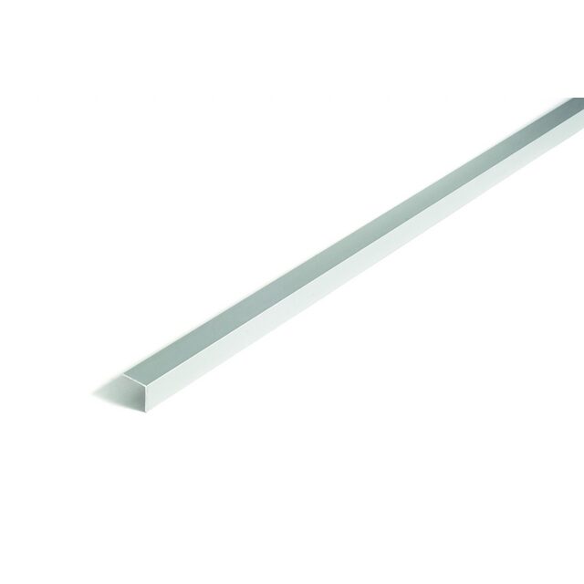 L-LIST 15X10X2MM SILVER 3 METERS ALUMINIUM