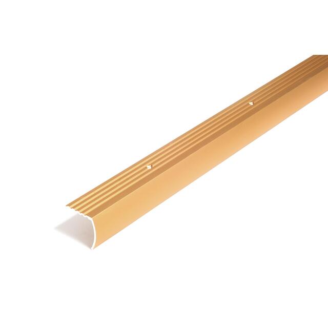TRAPPKANTLIST 29X29MM GULD 300CM INKLUSIVE SKRUV | Beijerbygg Byggmaterial