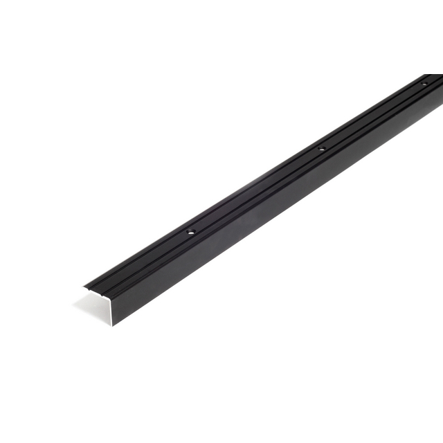 TRAPPKANTLIST 25X20MM SVART 300CM INKLUSIVE SKRUV | Beijerbygg Byggmaterial