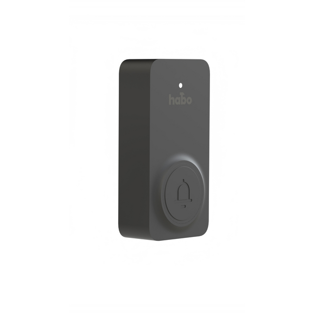 DÖRRKLOCKA TRÅDLÖS TRYCKKNAPP NORDIC SVART