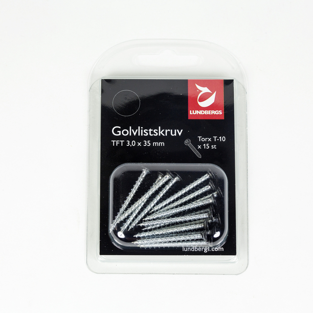 Produktbild föreställande artikeln GOLVLISTSKRUV H-FIX TFT TORDR SVART 3,0X35 från kategorin Golvsocklar
