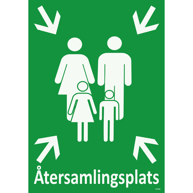 SKYLT UNIGRAPHICS ÅTERSAMLINGS PLATS ALUMINIUM 297X420MM