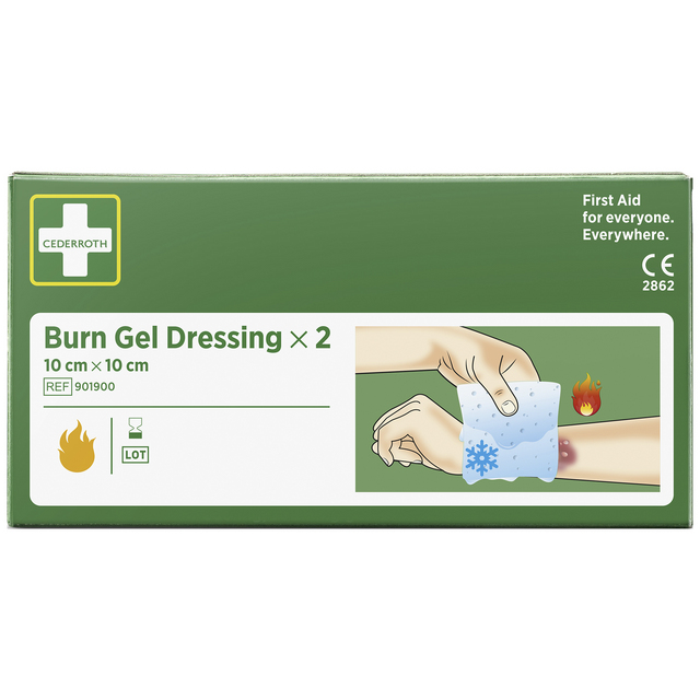 BRÄNNSKADEKOMPRESS  901900 CEDERROTH BURN GEL 10X10CM