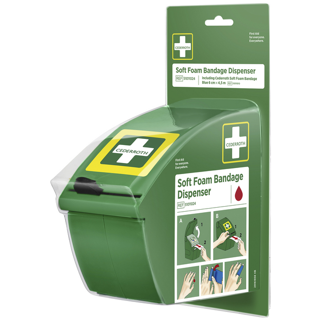 DISPENSER SOFT FOAM CEDERROTH BLÅ