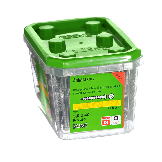 ANKARSKRUV 5,0X40 CORRSEAL 250ST/FRP TX20 FIBERCUT
