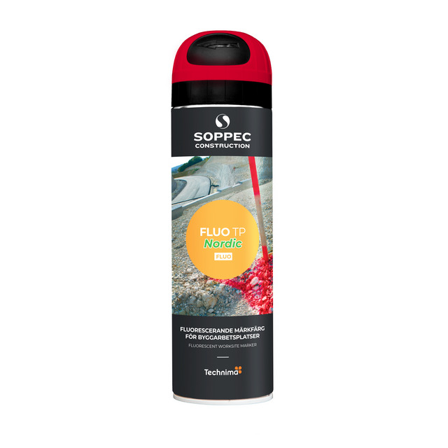 MARKÖRFÄRG RÖD R-F 500ML FLUOROCERANDE SPRAYFÄRG (12)