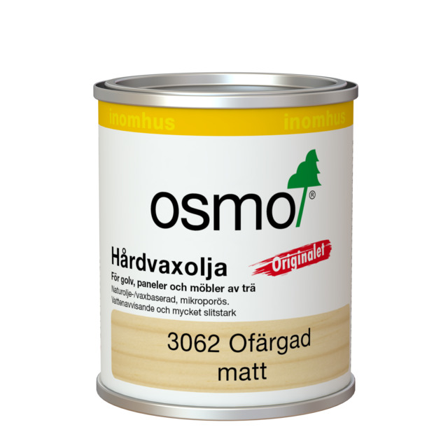 HÅRDVAXOLJA 3062 OSMO ORIGINALET MATT 0,125L