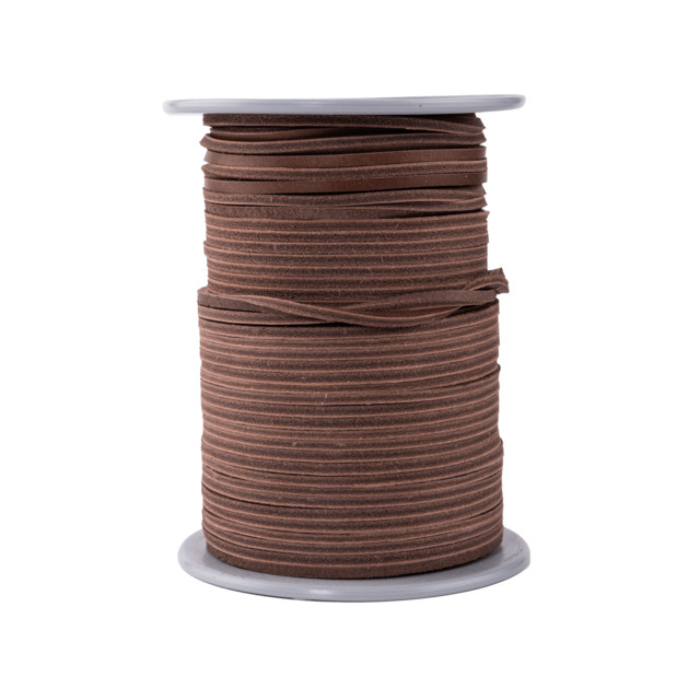 SKOSNÖRE LEATHER STRAP BROWN 50 METER