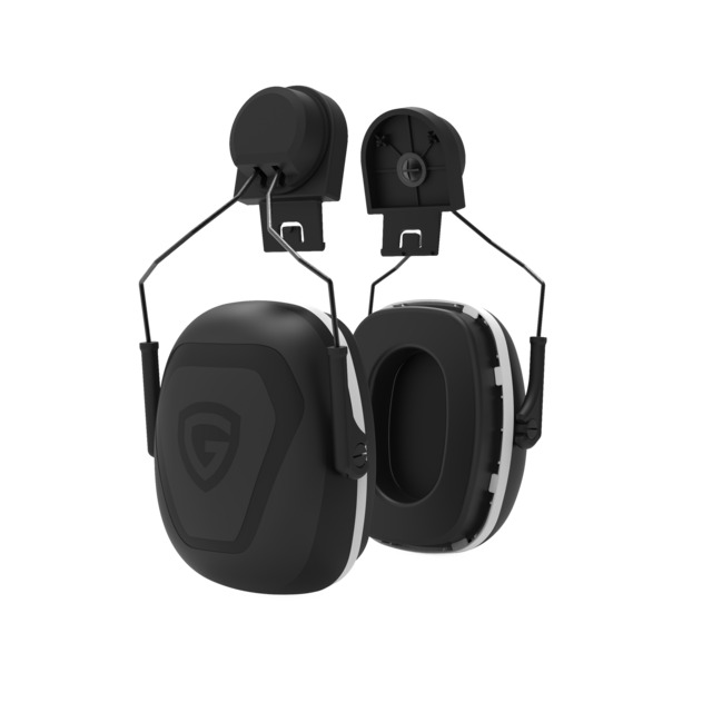 HÖRSELSKYDD COMFORT ULTRA HJÄLMFÄSTE GUARDIO SVART/VIT | Beijerbygg Byggmaterial