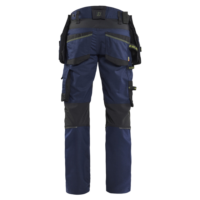 HANTVERKSBYXA 19701149 STRIKER STRETCH BLÅ/VARSELGUL C44