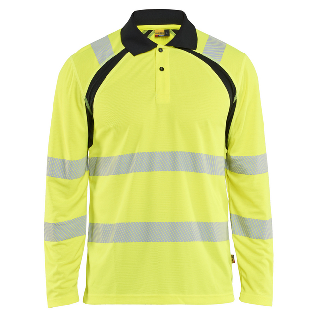 PIKÉTRÖJA 3598 1013 UVSKYDDAD LÅNG ÄRM VARSELGUL/SVART XXL | Beijerbygg Byggmaterial