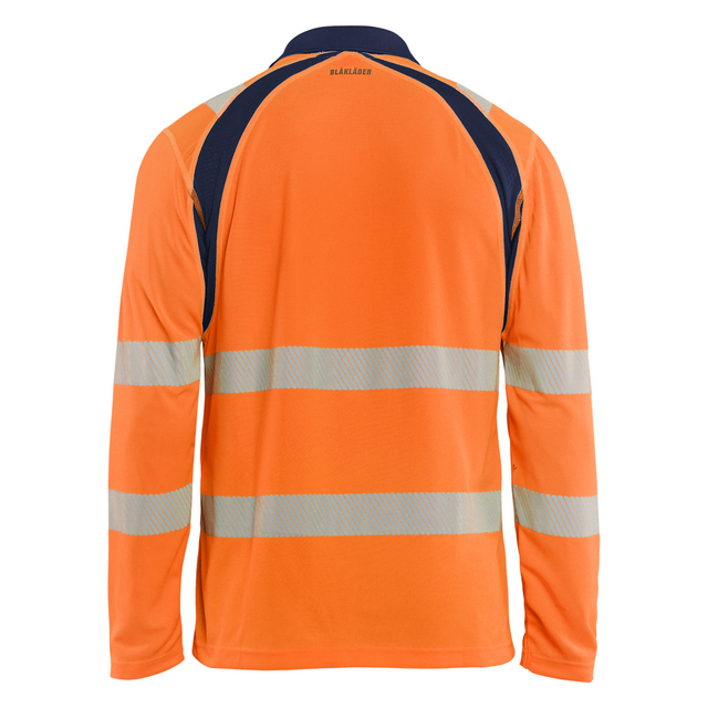 PIKÉTRÖJA 3598 1013 UVSKYDDAD LÅNG ÄRM VARSELORANGE/BLÅ XS