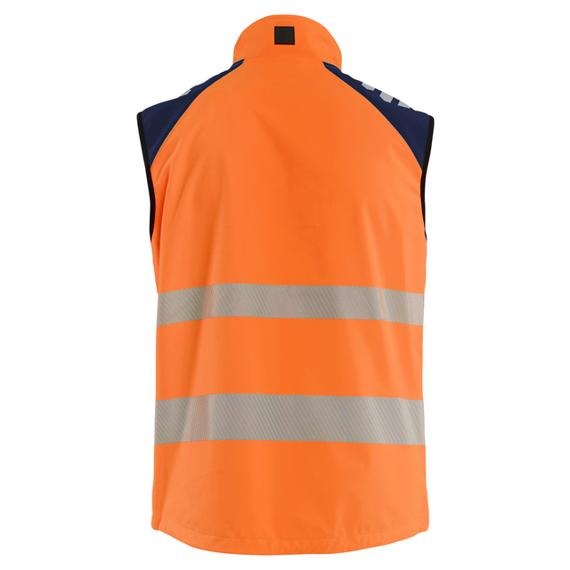 SOFTSHELLVÄST 3091 2513 VARSEL VARSELORANGE/MARINBLÅ XL