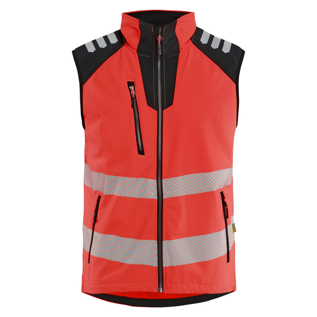 SOFTSHELLVÄST 3091 2513 VARSEL VARSELRÖD/SVART M | Beijerbygg Byggmaterial