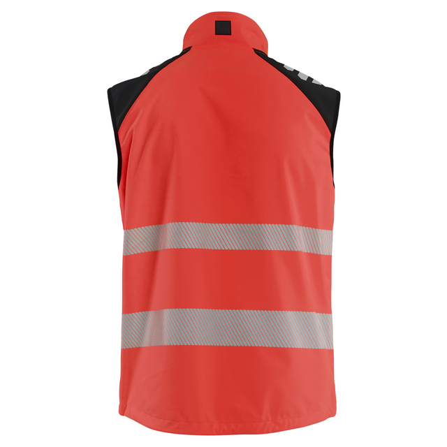 SOFTSHELLVÄST 3091 2513 VARSEL VARSELRÖD/SVART XS