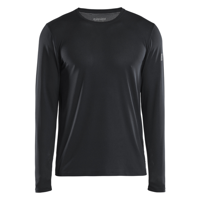 FUNKTIONS-T-SHIRT 3423 1126 UV-SKYDDAD LÅNGÄRMAD SVART S | Beijerbygg Byggmaterial