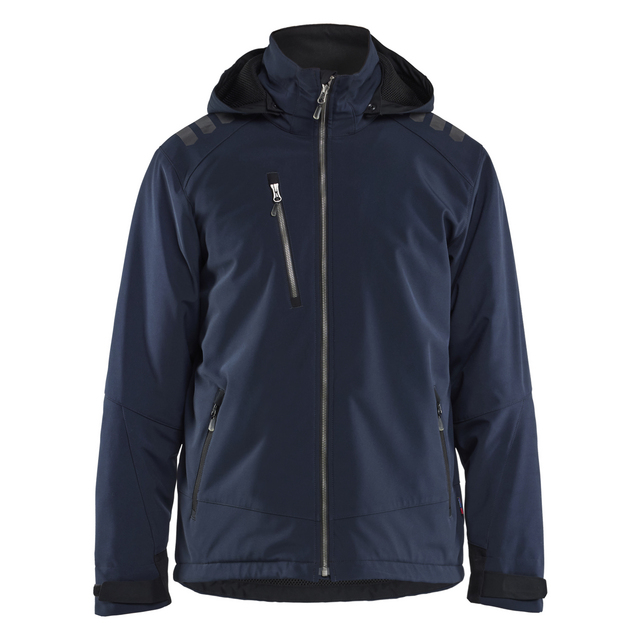 VINTERJACKA 47502513 SOFTSHELL LÄTTFODRAD BLÅ/SVART XXXL | Beijerbygg Byggmaterial