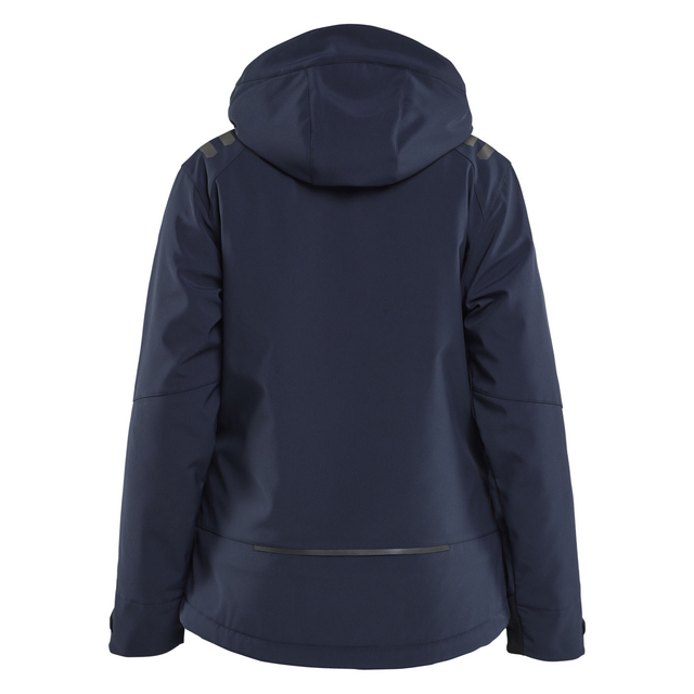 VINTERJACKA 47512513 SOFTSHELL LÄTTFODRAD DAM BLÅ/VGUL XXXL
