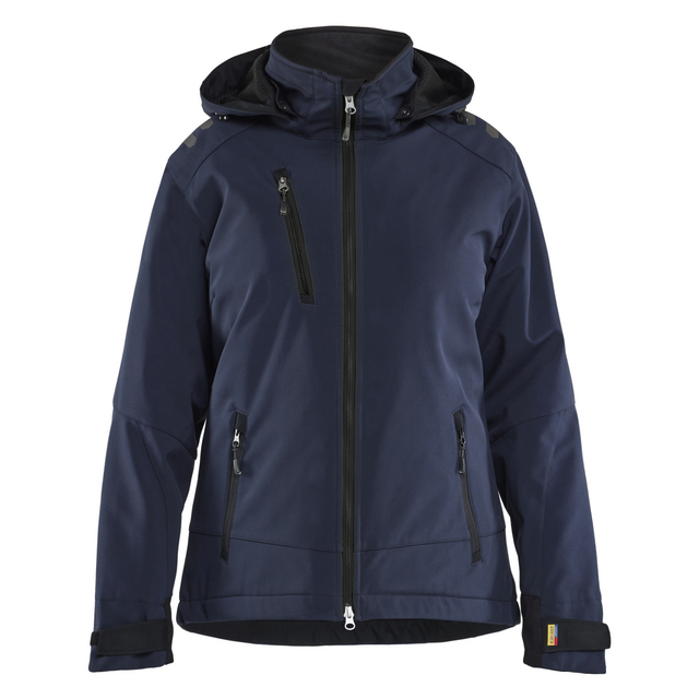 VINTERJACKA 47512513 SOFTSHELL LÄTTFODRAD DAM BLÅ/SVART S | Beijerbygg Byggmaterial